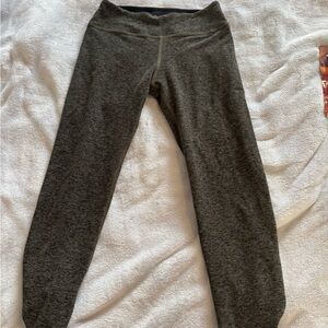 Beyond Yoga Space Dye Take Me Higher Gray Green High-Waisted Leggings